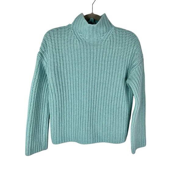 Vince Sweaters - VINCE. Women's Light Blue High Neck Pullover Sweater XS